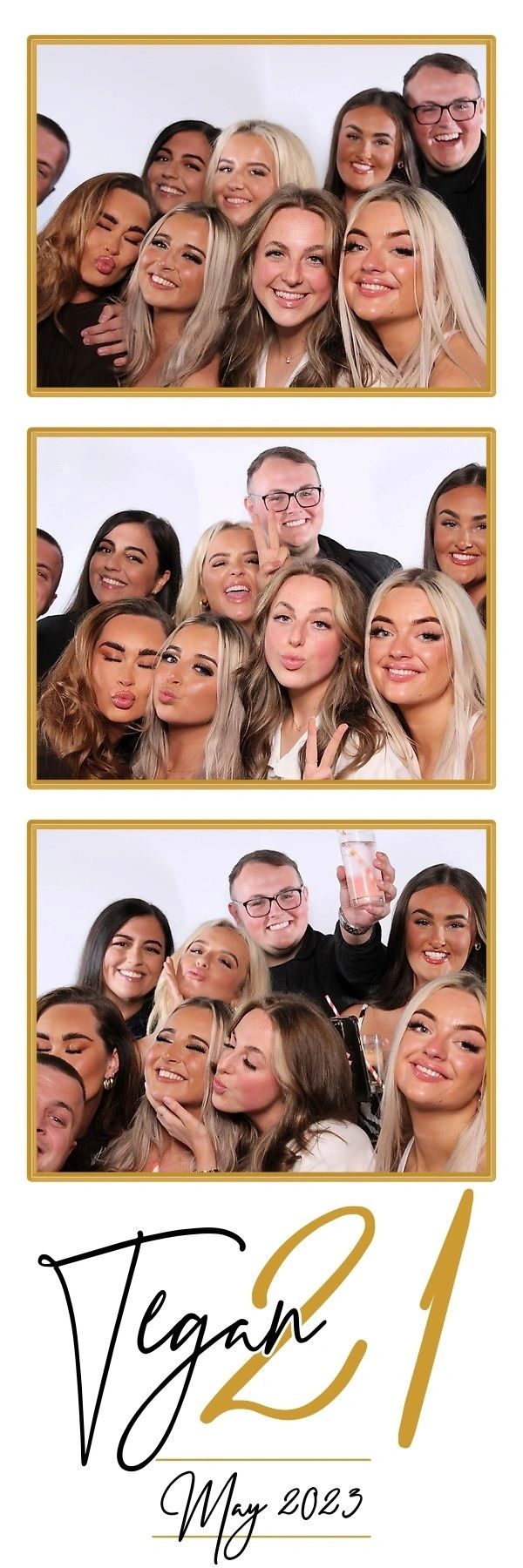 McBooth 21st Birthday Photo Booth Strip Print